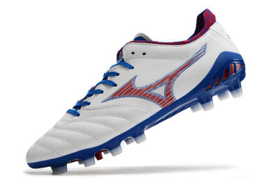 Mizuno Morelia Neo 3 Pro Japan FG Low-Tops Football Boots - White/Red/Blue