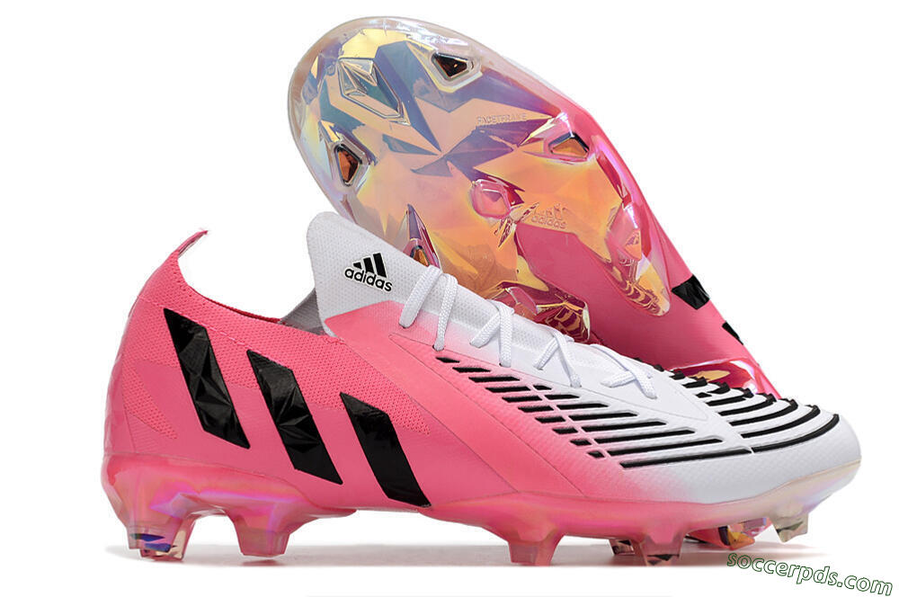Adidas Predator Edge.1 FG Low-Tops Football Boots - White/Pink/Black 1