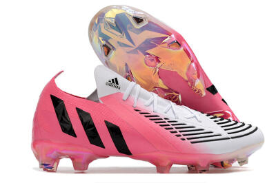Adidas Predator Edge.1 FG Low-Tops Football Boots - White/Pink/Black