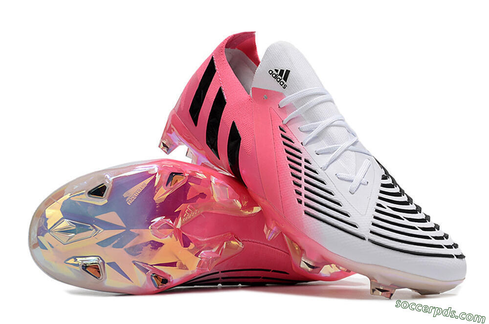 Adidas Predator Edge.1 FG Low-Tops Football Boots - White/Pink/Black 3