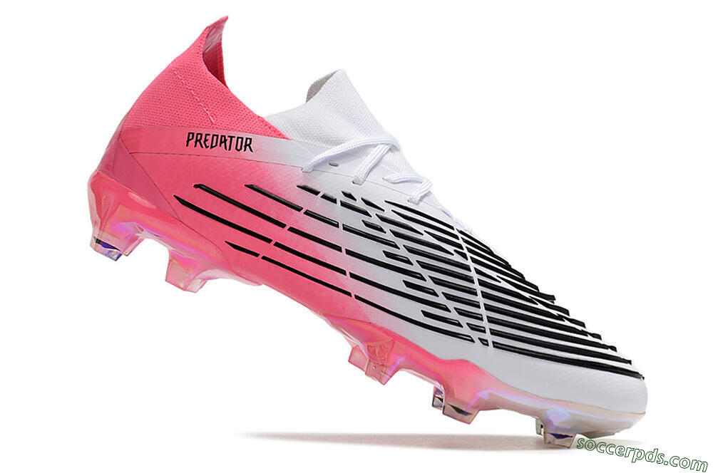 Adidas Predator Edge.1 FG Low-Tops Football Boots - White/Pink/Black 4