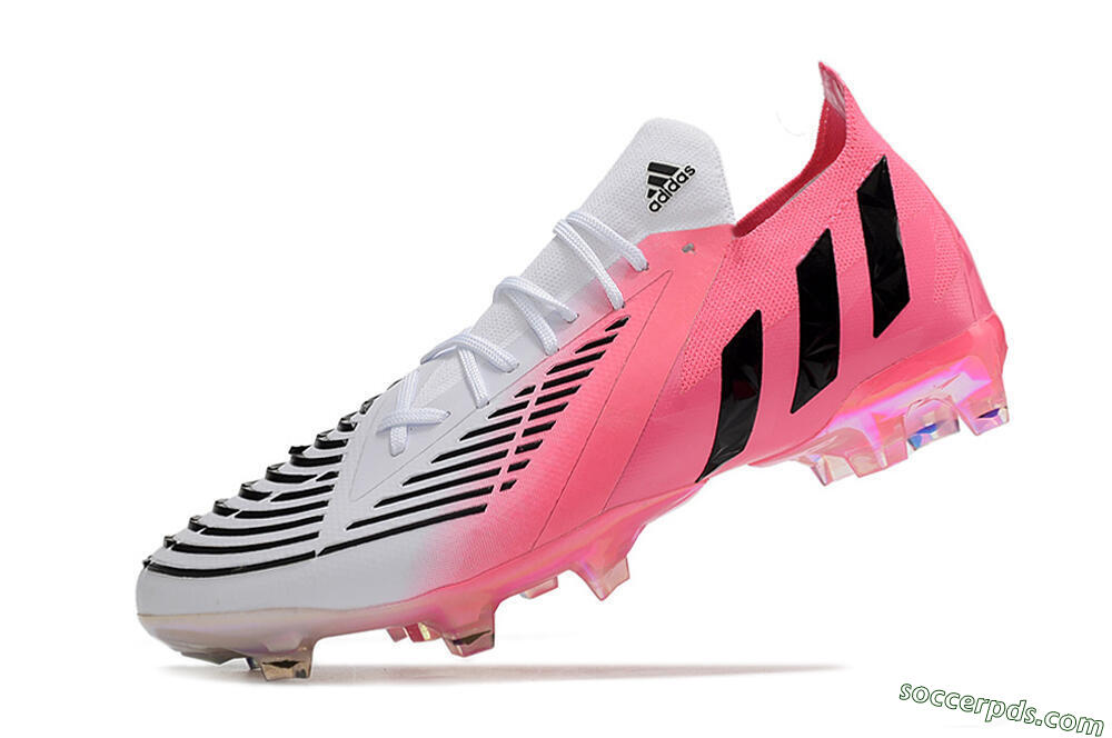 Adidas Predator Edge.1 FG Low-Tops Football Boots - White/Pink/Black 5