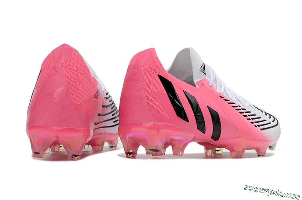 Adidas Predator Edge.1 FG Low-Tops Football Boots - White/Pink/Black 6