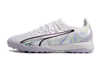 Puma Ultra Ultimate TF Low-Tops Football Shoes - White/Blue/Green