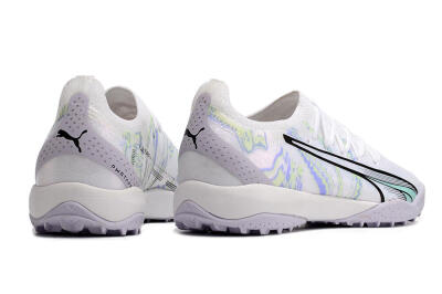 Puma Ultra Ultimate TF Low-Tops Football Shoes - White/Blue/Green