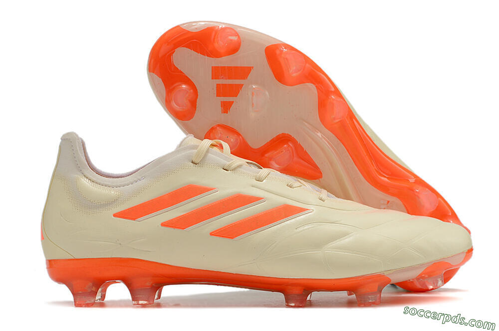 Adidas Copa Pure.1 FG Low-Tops Football Boots - Beige/Orange 1
