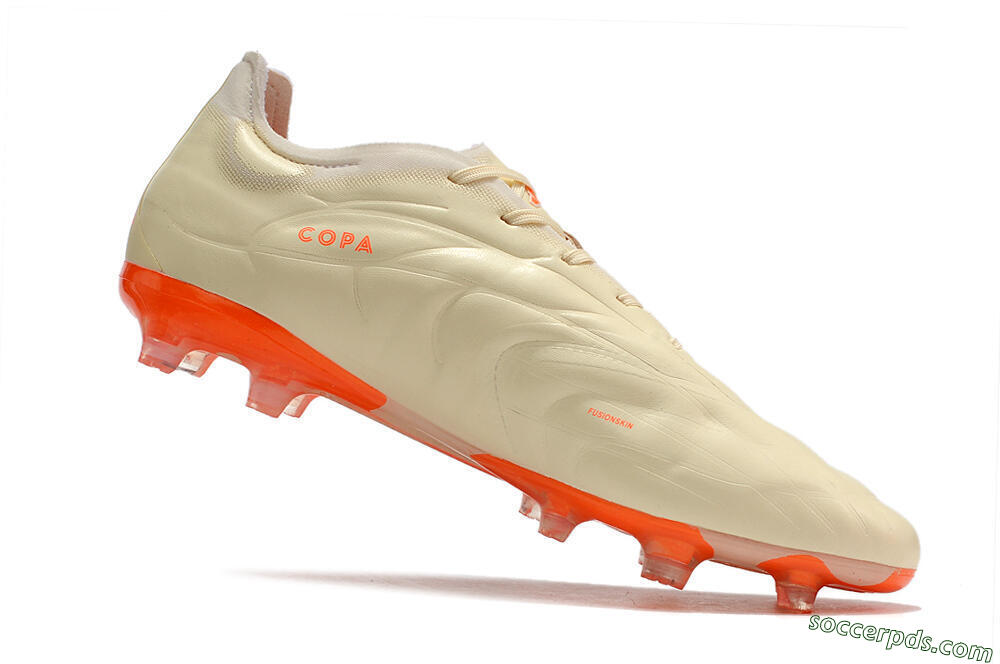Adidas Copa Pure.1 FG Low-Tops Football Boots - Beige/Orange 4