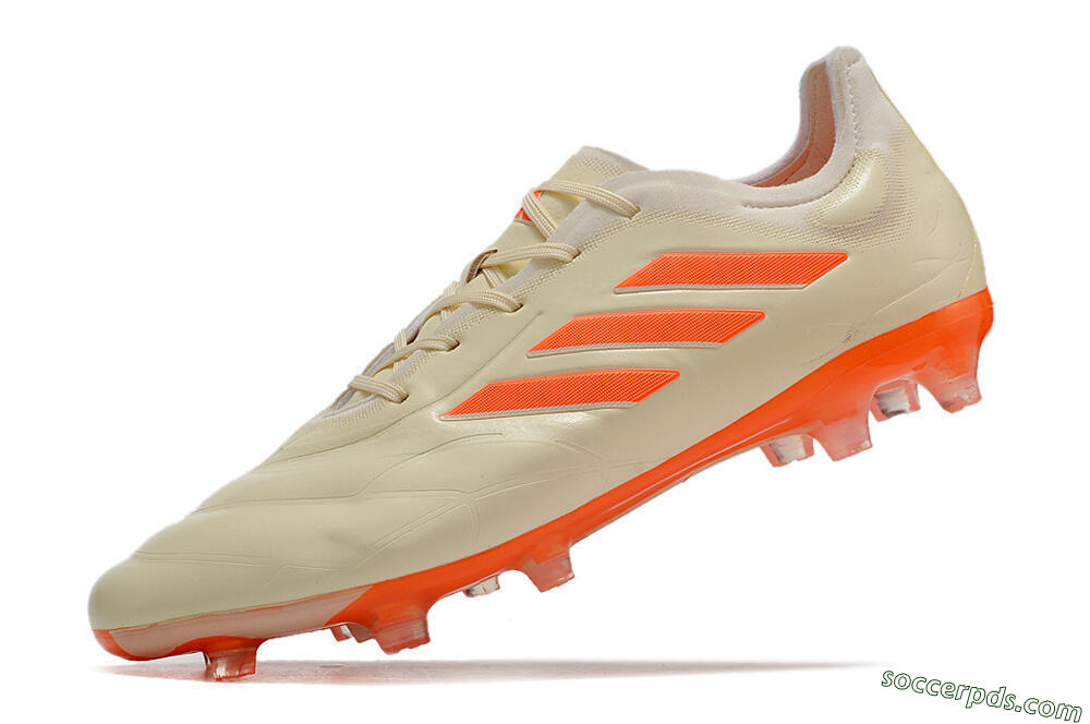 Adidas Copa Pure.1 FG Low-Tops Football Boots - Beige/Orange 5
