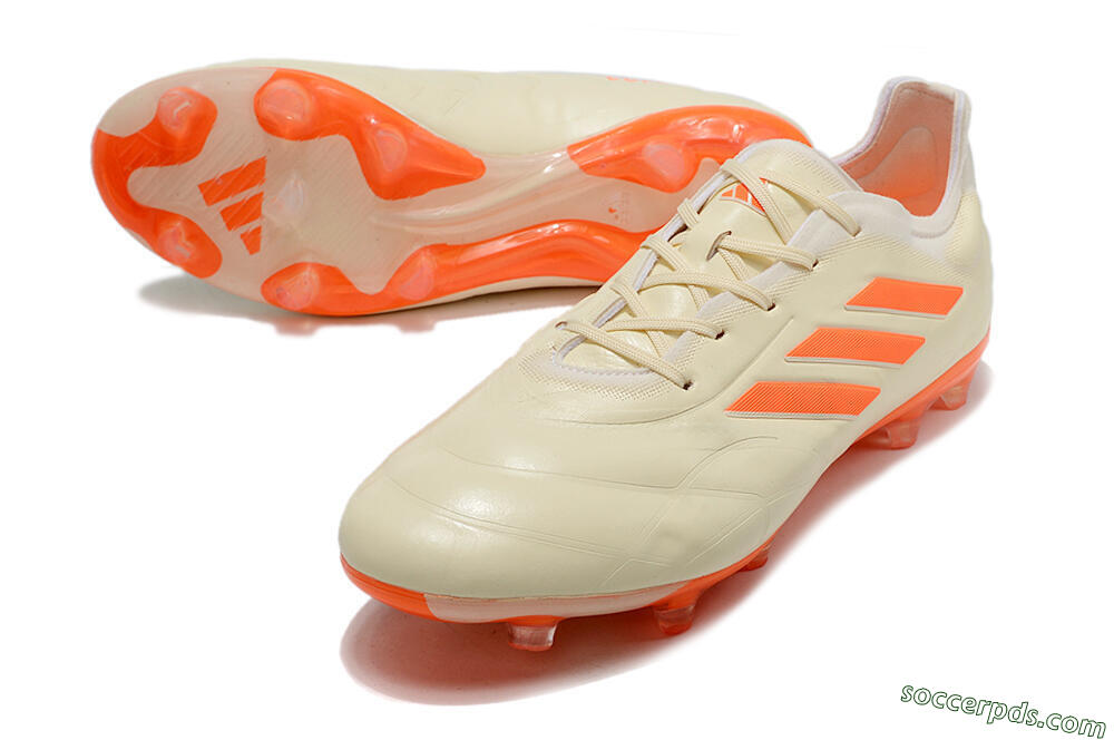 Adidas Copa Pure.1 FG Low-Tops Football Boots - Beige/Orange 3