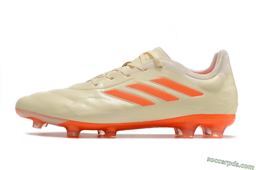 Adidas Copa Pure.1 FG Low-Tops Football Boots - Beige/Orange 2