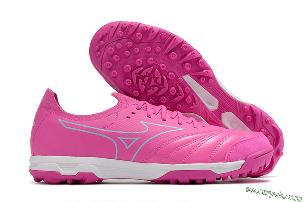 Mizuno Morelia Neo Sala β Japan TF Low-Tops Football Shoes - Pink/Blue 1