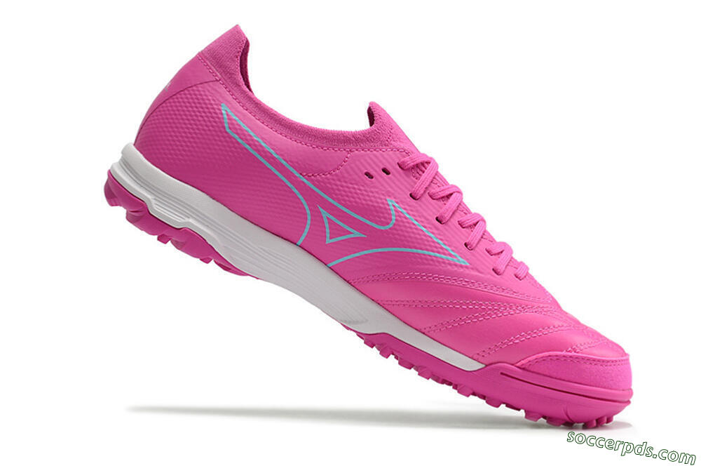 Mizuno Morelia Neo Sala β Japan TF Low-Tops Football Shoes - Pink/Blue 4