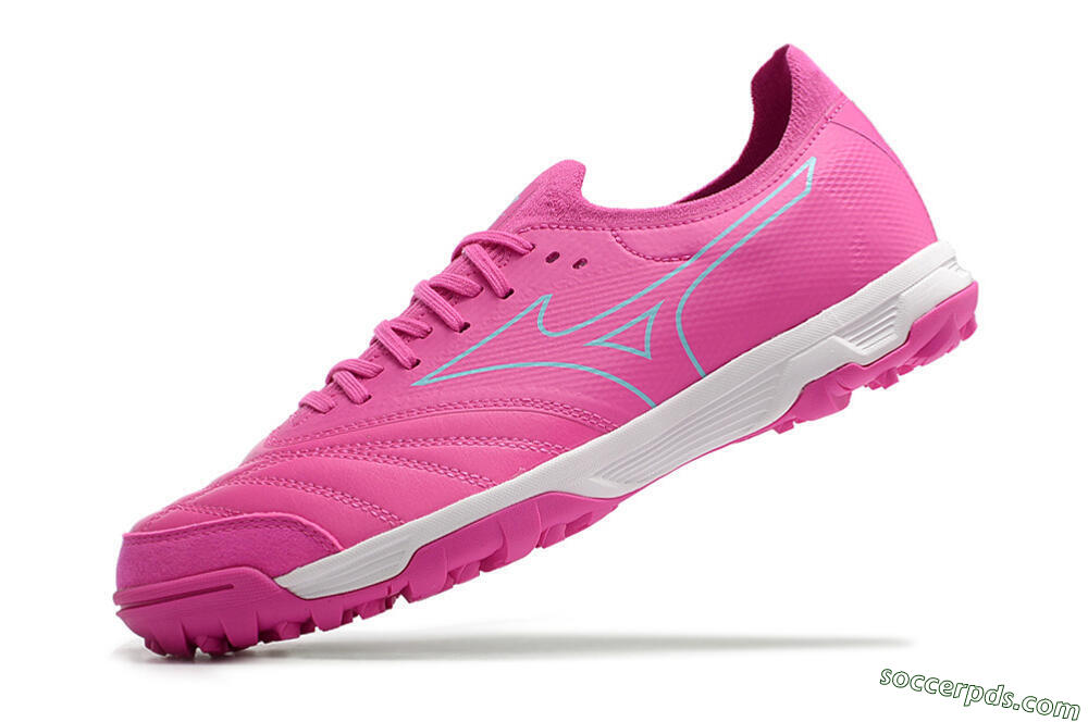 Mizuno Morelia Neo Sala β Japan TF Low-Tops Football Shoes - Pink/Blue 5