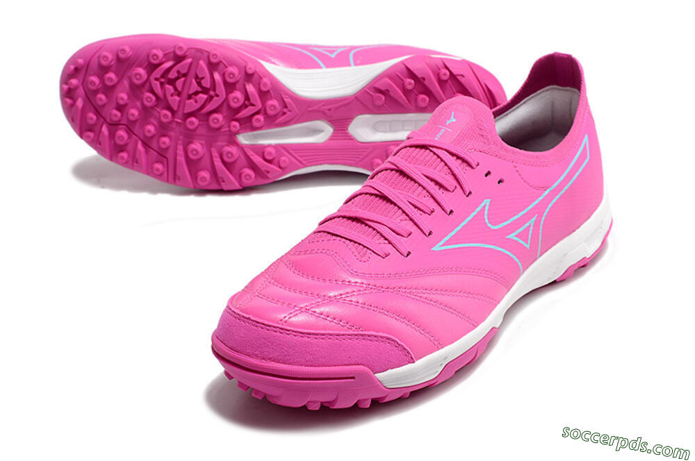 Mizuno Morelia Neo Sala β Japan TF Low-Tops Football Shoes - Pink/Blue 3