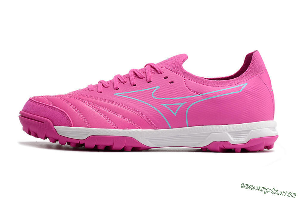 Mizuno Morelia Neo Sala β Japan TF Low-Tops Football Shoes - Pink/Blue 2