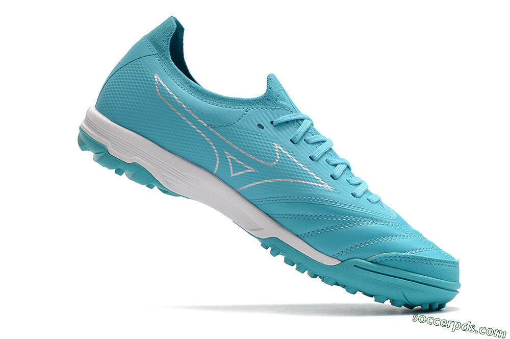 Mizuno Morelia Neo Sala β Japan TF Low-Tops Football Shoes - Blue/White 4