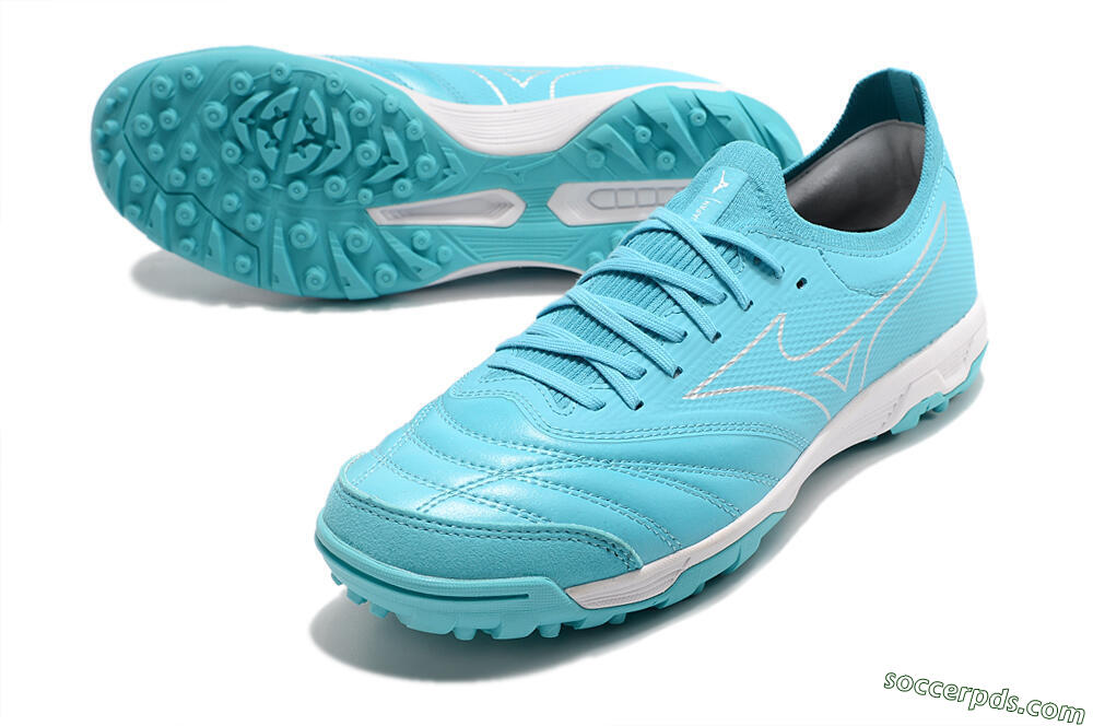 Mizuno Morelia Neo Sala β Japan TF Low-Tops Football Shoes - Blue/White 3