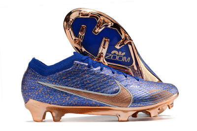 Nike Air Zoom Mercurial Vapor 15 Elite FG Low-Tops Football Boots - Blue/Gold/Silver