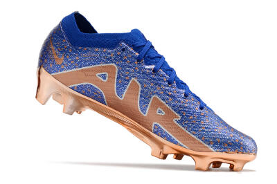 Nike Air Zoom Mercurial Vapor 15 Elite FG Low-Tops Football Boots - Blue/Gold/Silver