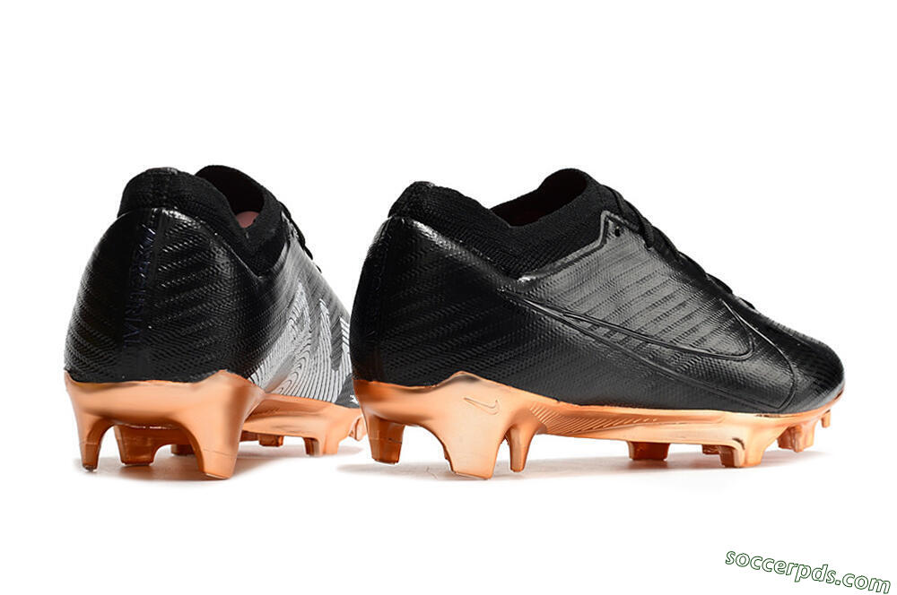 Nike Air Zoom Mercurial Vapor 15 Elite FG Low-Tops Football Boots - Black/Gold 6