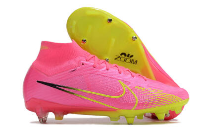 Nike Air Zoom Mercurial Superfly 9 Elite SG High-Tops Football Boots - Pink/Green/Black