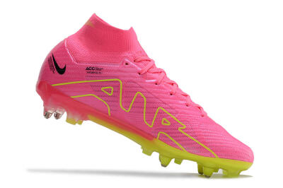 Nike Air Zoom Mercurial Superfly 9 Elite SG High-Tops Football Boots - Pink/Green/Black