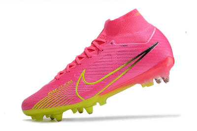 Nike Air Zoom Mercurial Superfly 9 Elite SG High-Tops Football Boots - Pink/Green/Black
