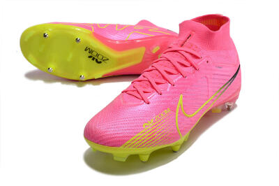 Nike Air Zoom Mercurial Superfly 9 Elite SG High-Tops Football Boots - Pink/Green/Black