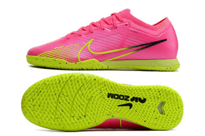 Nike Air Zoom Mercurial Vapor 15 Elite IC Low-Tops Football Shoes - Pink/Green/Black