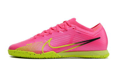 Nike Air Zoom Mercurial Vapor 15 Elite IC Low-Tops Football Shoes - Pink/Green/Black