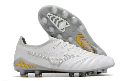 Mizuno Morelia Neo 3 Japan FG Low-Tops Football Boots - White/Yellow