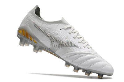 Mizuno Morelia Neo 3 Japan FG Low-Tops Football Boots - White/Yellow