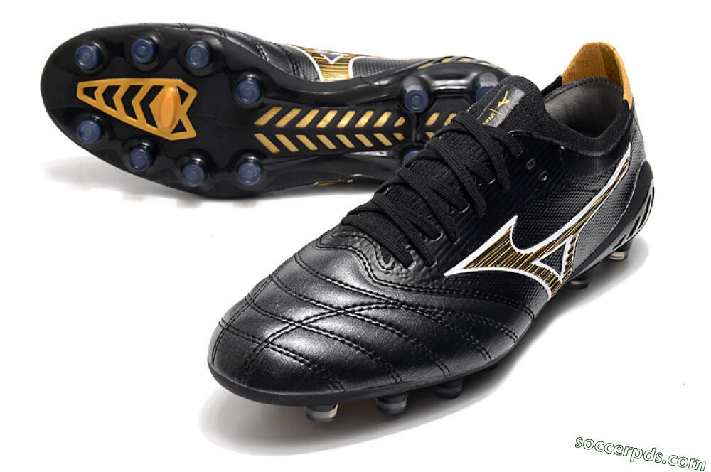 Mizuno Morelia Neo 3 Japan FG Low-Tops Football Boots - Black/Yellow 3