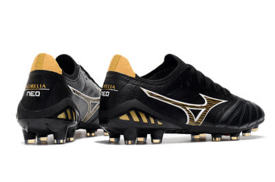 Mizuno Morelia Neo 3 Japan FG Low-Tops Football Boots - Black/Yellow