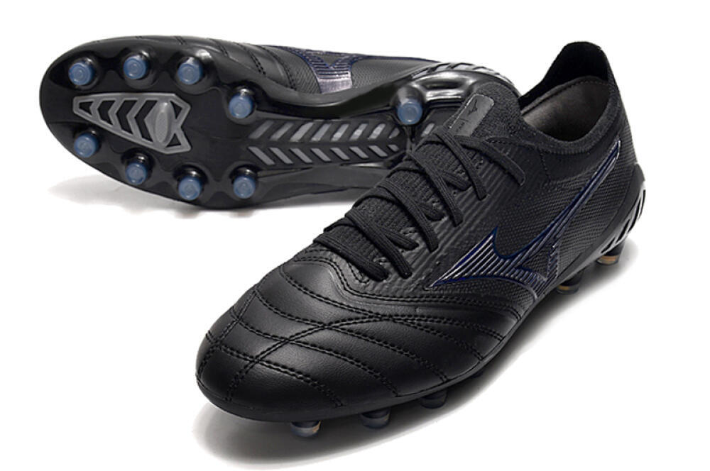 Mizuno Morelia Neo 3 Japan FG Low-Tops Football Boots - Black/Blue 3
