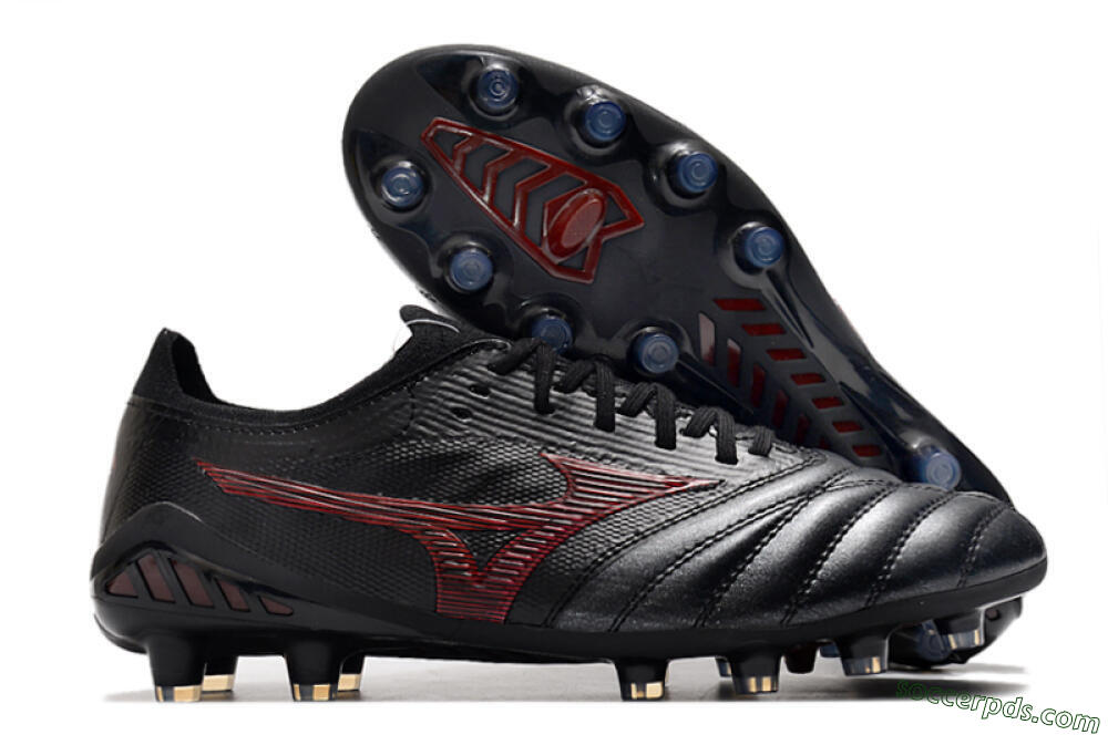 Mizuno Morelia Neo 3 Japan FG Low-Tops Football Boots - Black/Red 1
