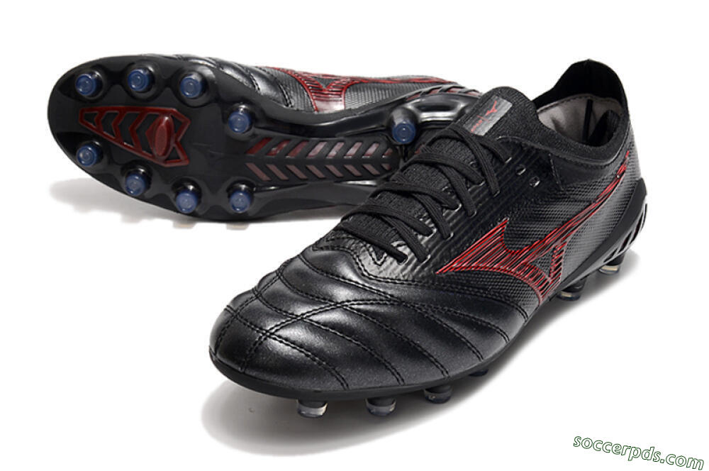 Mizuno Morelia Neo 3 Japan FG Low-Tops Football Boots - Black/Red 3