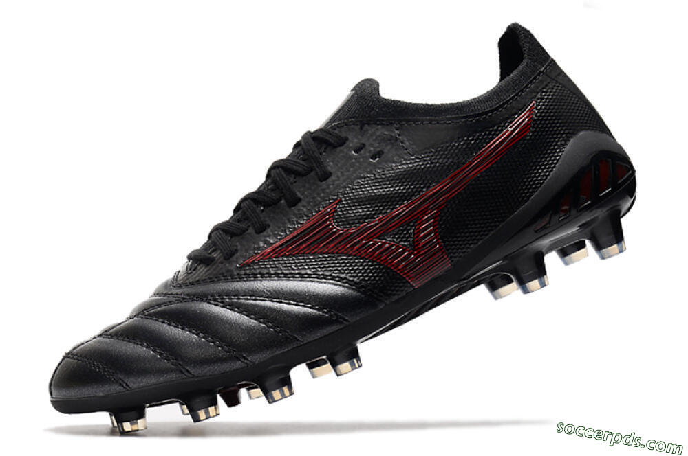 Mizuno Morelia Neo 3 Japan FG Low-Tops Football Boots - Black/Red 4