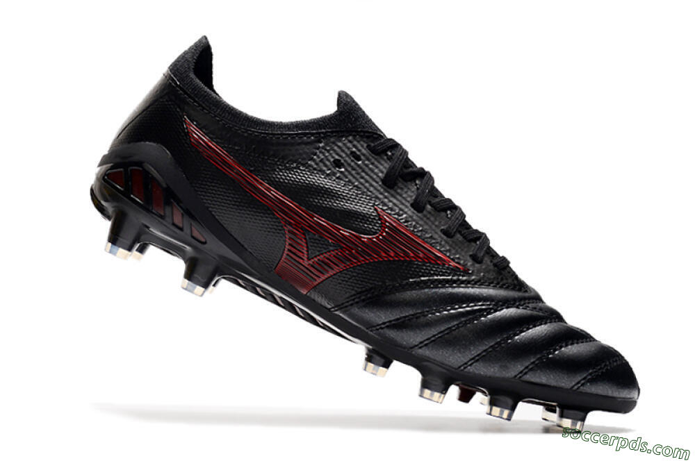 Mizuno Morelia Neo 3 Japan FG Low-Tops Football Boots - Black/Red 5