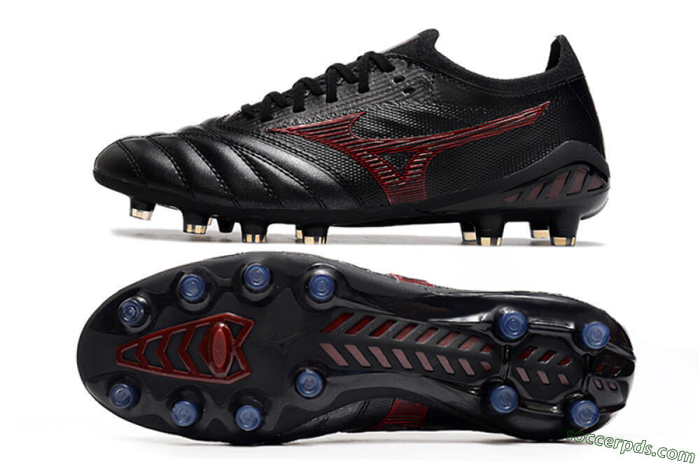 Mizuno Morelia Neo 3 Japan FG Low-Tops Football Boots - Black/Red 0