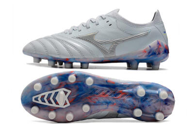 Mizuno Morelia Neo 3 Japan FG Low-Tops Football Boots - White/Blue