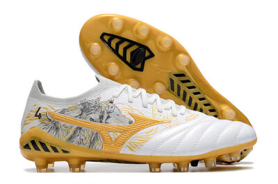 Mizuno Morelia Neo 3 Japan FG Low-Tops Football Boots - White/Black/Gold