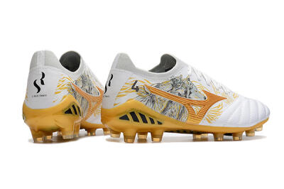 Mizuno Morelia Neo 3 Japan FG Low-Tops Football Boots - White/Black/Gold