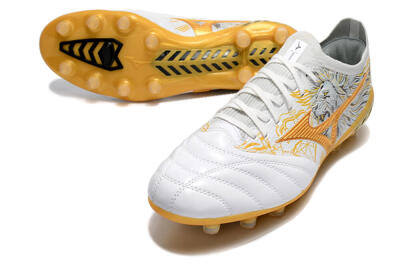 Mizuno Morelia Neo 3 Japan FG Low-Tops Football Boots - White/Black/Gold
