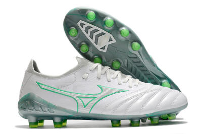 Mizuno Morelia Neo 3 Japan FG Low-Tops Football Boots - White/Green