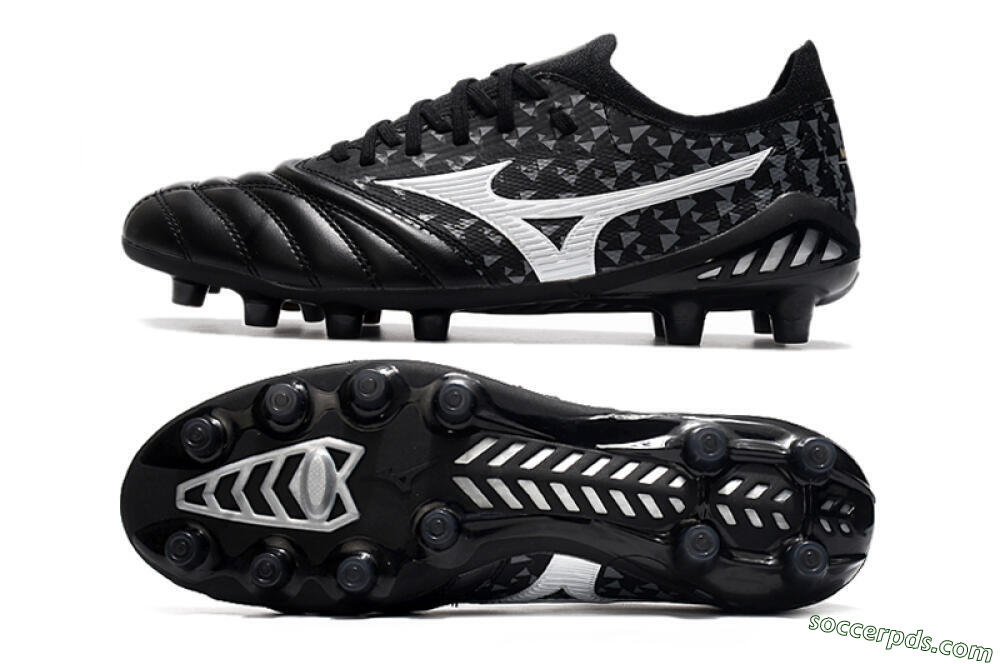 Mizuno Morelia Neo 3 Japan FG Low-Tops Football Boots - Black/White 0