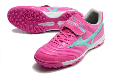 Mizuno Morelia Sala Classic TF Low-Tops Football Shoes - Pink/Blue