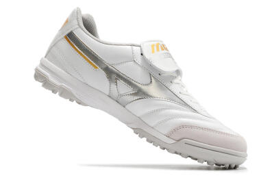 Mizuno Morelia Sala Classic TF Low-Tops Football Shoes - White/Silver