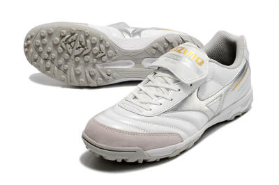 Mizuno Morelia Sala Classic TF Low-Tops Football Shoes - White/Silver