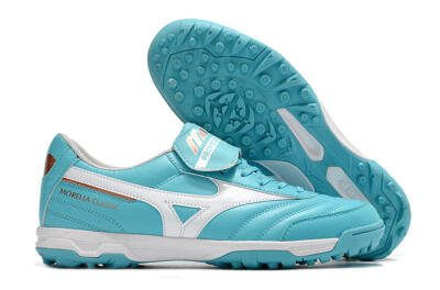 Mizuno Morelia Sala Classic TF Low-Tops Football Shoes - Blue/White